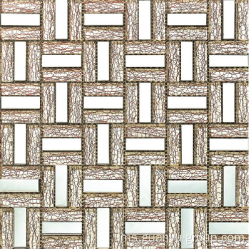 Aluminium Mix Net Patterns Mosaic Glass